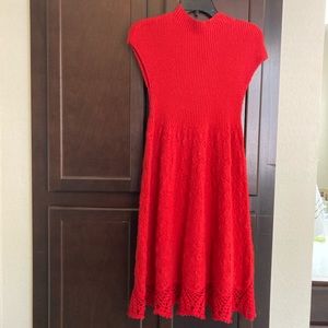 Anthropologie dress. size XSmall. Knit red dress